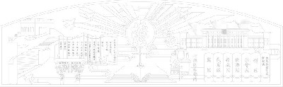 法院浮雕壁畫原創(chuàng)手繪設(shè)計(jì)稿