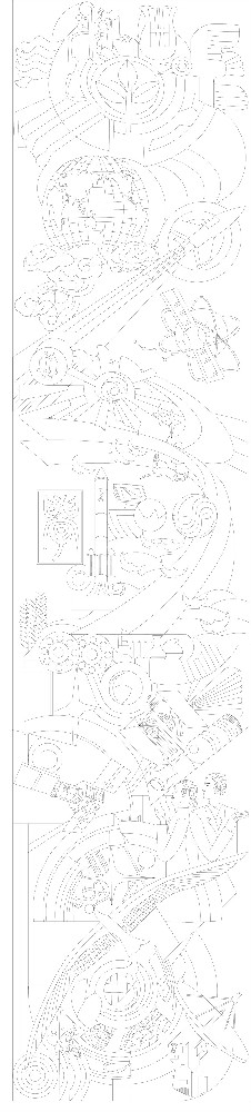 科技創新浮雕雕塑原創手繪設計稿
