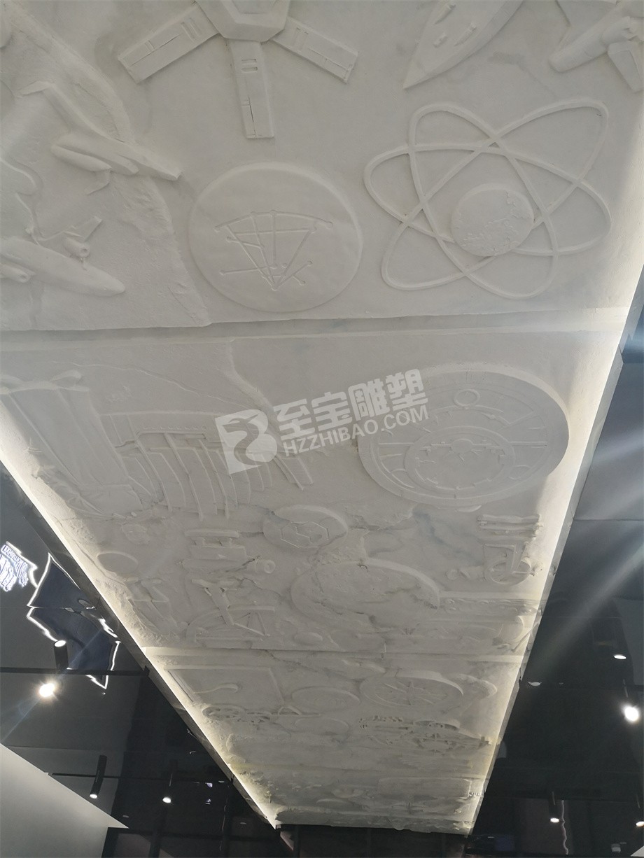 德清地理信息科技館玻璃鋼仿漢白玉浮雕制作及安裝工程